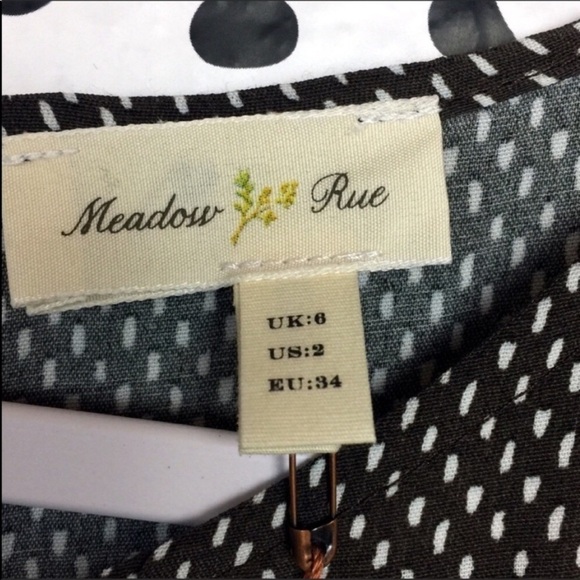 nwt Anthropologie Meadow Rue Drop Waist Dress Size 2 - Picture 8 of 8